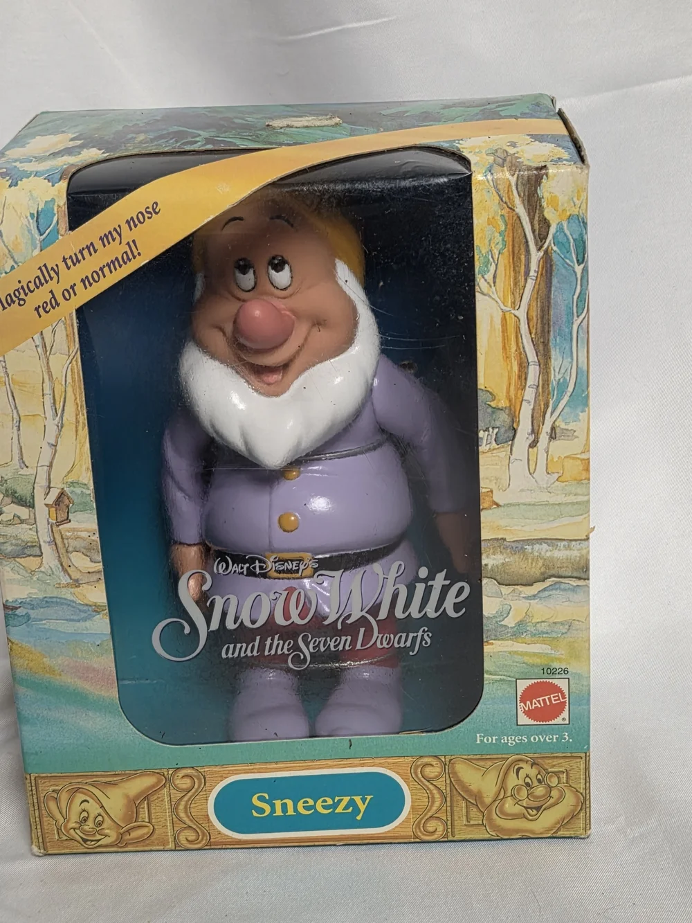 Disney Snow White And The Seven Dwarfs Sneezy‎ Toy Figure Vintage New